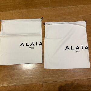Alaia White Shoe Bags